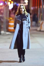 Suki Waterhouse - Engaging in a Late Night Photoshoot in NY 2/5/ 2017