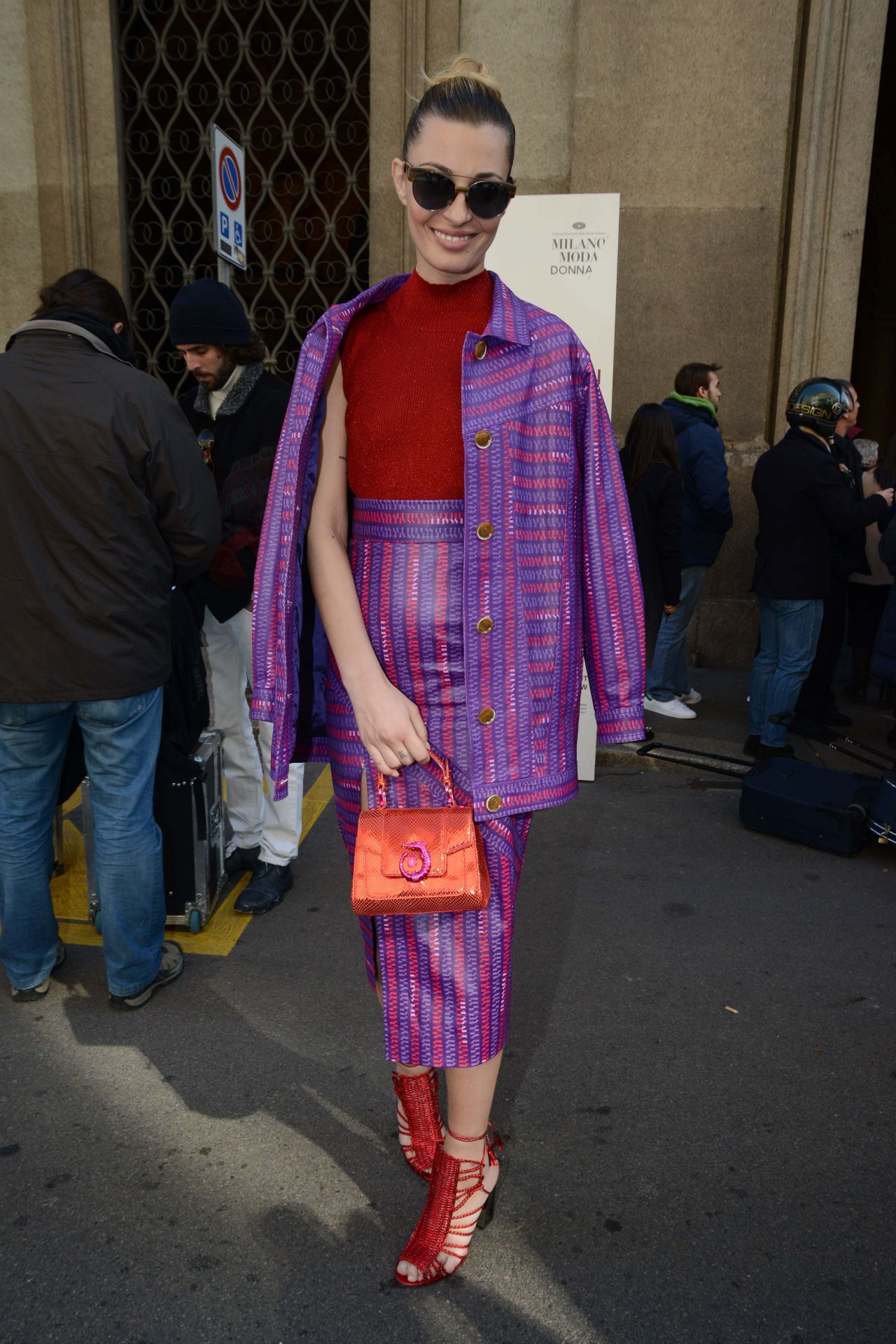 Sveva Alviti – Trussardi Fashion Show Arrivals in Milan, Italy 2/26 ...