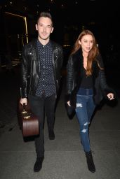 Una Healey - Out For Dinner With Sam Palladio at The Mondrian Hotel in London 2/7/ 2017