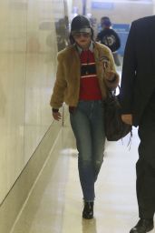 Vanessa Hudgens Travel Outfit - LAX Airport in Los Angeles 1/30/ 2017 