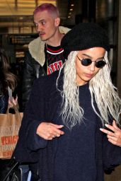 Zoe Kravitz Travel Style - LAX airport in Los Angeles 2/27/ 2017