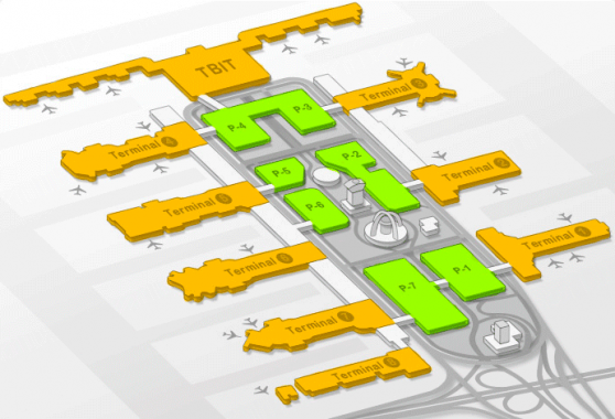 LAX Terminal Map