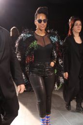 Alicia Keys - Yohji Yamamoto Fashion Show at Paris Fashion Week 3/3/ 2017