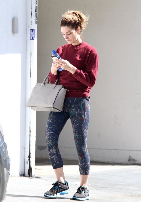 Ashley Greene - Leaves the Gym Without Make-up, Los Angeles 3/27/2017