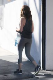 Ashley Tisdale in Tights - Hits the Gym in LA 3/6/ 2017