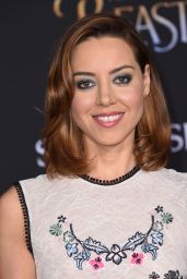 Aubrey Plaza – Beauty And The Beast Movie Premiere in Los Angeles 3/2/ 2017