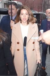 Aubrey Plaza Street Style - Out and About in New York 3/1/ 2017