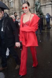Bella Hadid at Paris Fashion Week – Arriving at the Lanvin Show 3/1/ 2017