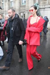 Bella Hadid at Paris Fashion Week – Arriving at the Lanvin Show 3/1/ 2017