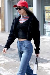 Bella Hadid in Flare Jeans - Out in NYC 3/15/ 2017 