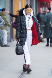 Bella Hadid Style - Leaving Her Apartment in Manhattan 3/11/ 2017