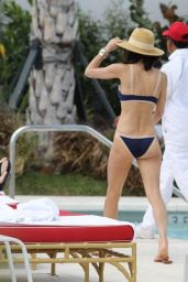 Bethenny Frankel in a Bikini at the Pool With a Friend in Miami 3/5/ 2017