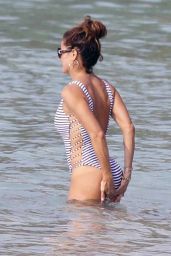 Brooke Burke in Swimsuit - Beach in St. Barths 3/28/2017