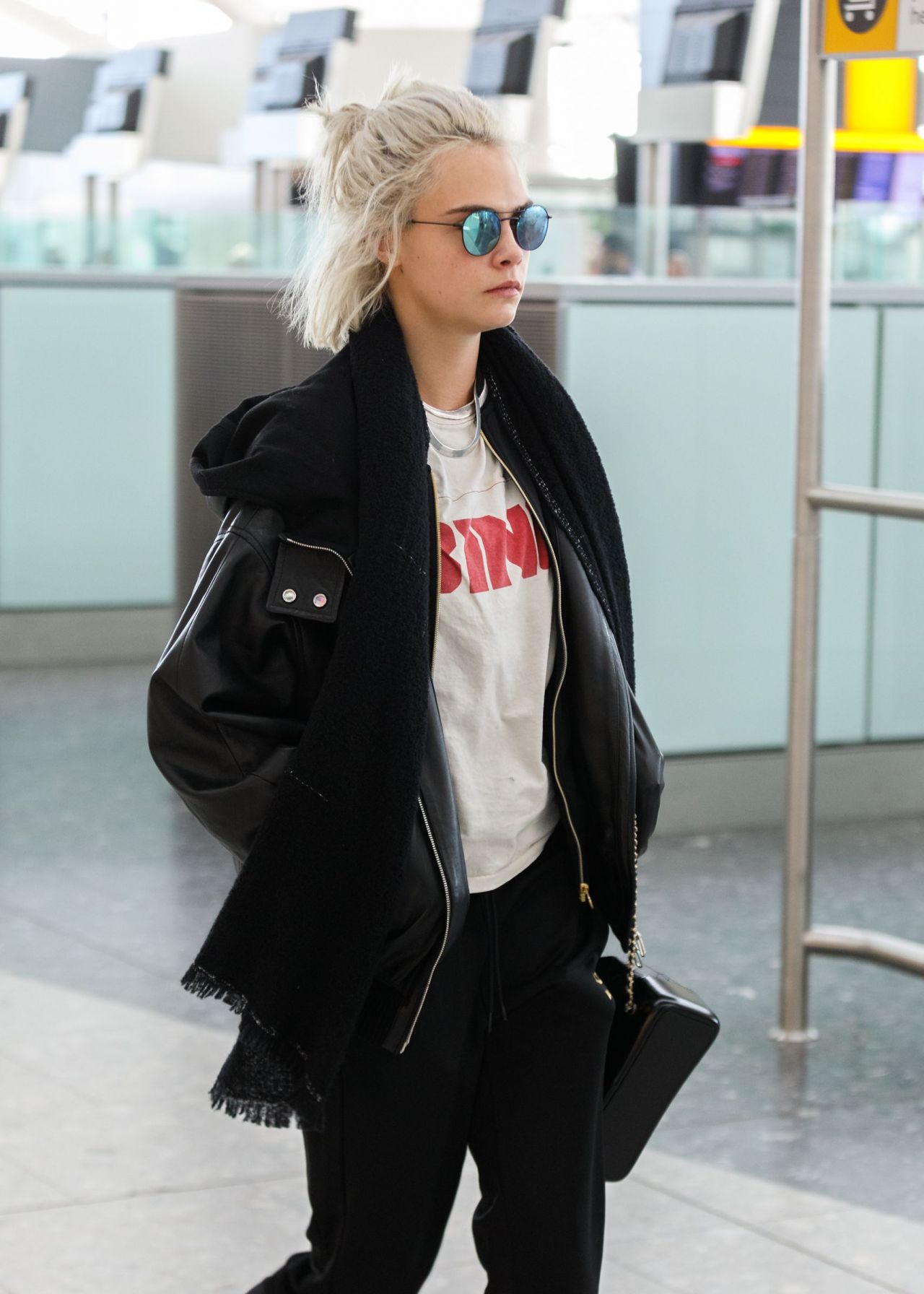 Cara Delevingne - Arriving at Heathrow Airport in London 3/26/ 2017 ...