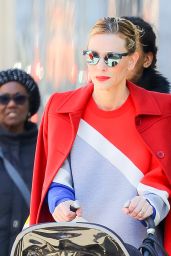 Cate Blanchett in a Red Coat - New York 3/8/ 2017