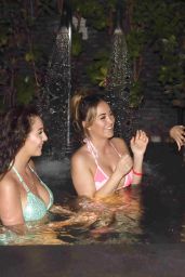 Chloe Goodman, Lauryn Goodman & Amelia Goodman on holiday in the Maldives 3/26/ 2017