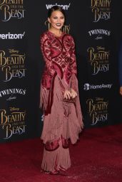 Chrissy Teigen at ‘Beauty and the Beast’ Premiere in Los Angeles 3/2/ 2017