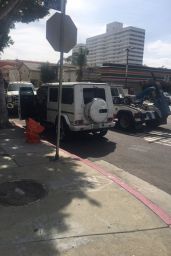 Ciara - Involved in a Car Crash in Los Angeles 3/10/ 2017