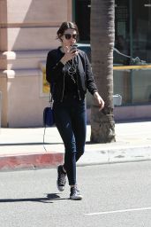 Crystal Reed Chats on Her Phone - Beverly Hills, CA 3/29/2017