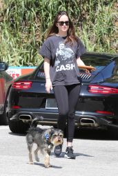 Dakota Johnson With Her Dog - Out in Los Angeles 03/26/2017