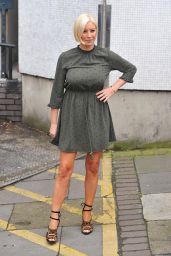 Denise Van Outen in Mini Dress - Outside ITV Studios in London 3/23/ 2017