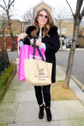 Elizabeth Hurley Casual Style - Goes on a Shopping Spree in West London 3/2/ 2017