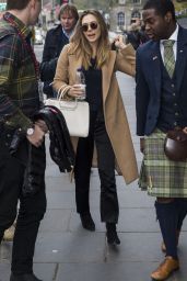 Elizabeth Olsen Arrives at Her Hotel in Edinburgh, Scotland 3/28/2017