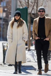Elizabeth Olsen Holding the Hand of a Mystery Man - Out For a Walk in NYC 3/20/ 2017