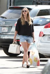 Elizabeth Olsen in Shorts - Grocery Shopping 3/14/ 2017