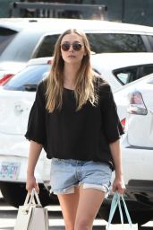 Elizabeth Olsen in Shorts - Grocery Shopping 3/14/ 2017