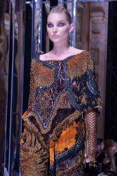 Elsa Hosk Walks Balmain Show at Paris Fashion Week 3/2/ 2017