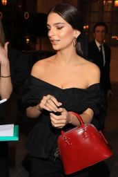 Emily Ratajkowski - Leaving Vogue Fashion Fund Cocktailin Paris 3/3/ 2017