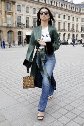 Emily Ratajkowski Street Style - Out in Paris  3/3/ 2017