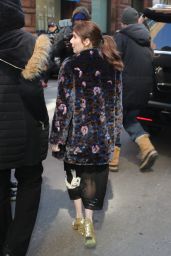 Emma Roberts - Leaving the AOL BUILD Studios in NYC