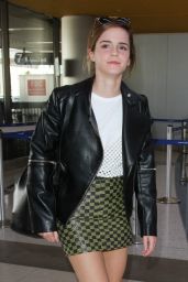 Emma Watson Leggy in Mini Skirt - Arrives at Los Angeles International Airport 3/7/ 2017 