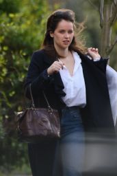 Felicity Jones - Heads For a Photoshoot at a London Studio 3/21/ 2017