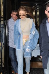 Gigi Hadid Style Inspiration - Leaving George V Hotel in Paris 3/2/ 2017