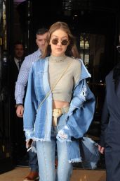 Gigi Hadid Style Inspiration - Leaving George V Hotel in Paris 3/2/ 2017