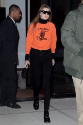 Gigi Hadid Style - Leaving Her Apartment in Manhattan 3/17/ 2017
