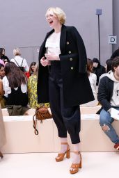 Gwendoline Christie at Chloe Show - Paris Fashion Week 3/2/ 2017