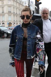 Hailey Baldwin Style - Out in Paris, France 03/01/ 2017