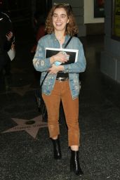 Haley Lu Richardson in Casual Attire - Leaving the Montalban Theatre in Hollywood 3/11/ 2017