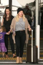 Hilary Duff - Arriving at LAX Airport in LA 3/9/ 2017