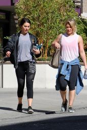 Hilary Duff in Leggings - Leaving the Gym in LA 3/2/ 2017
