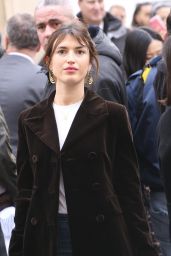 Jeanne Damas – Arriving at the Dior Fashion Show in Paris 3/5/ 2017