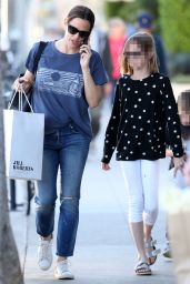 Jennifer Garner With Daughter Violet and son Sam in Brentwood 3/9/ 2017