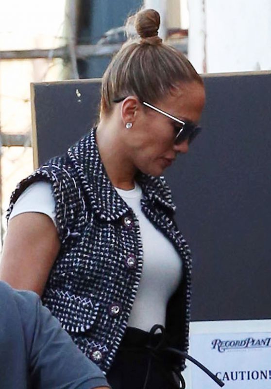 Jennifer Lopez at a Recording Studio in Hollywood 3/28/2017