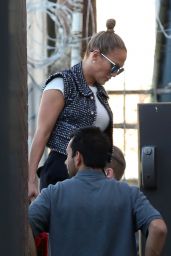 Jennifer Lopez at a Recording Studio in Hollywood 3/28/2017