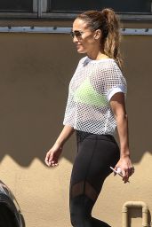 Jennifer Lopez in Spandex - Leaving a Gym in Miami 3/16/ 2017