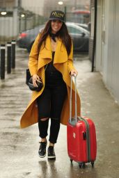 Jennifer Metcalfe - Arriving at Station in Liverpool, UK 2/28/ 2017